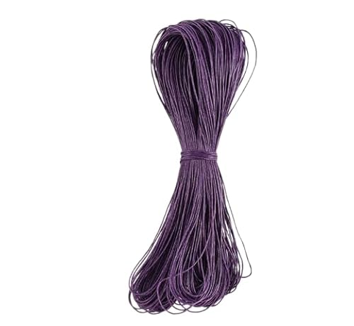 Nvzi Wachsschnur für Armbandherstellung, Gewachste Faden Armband Schnur, Gewachste Polyesterschnur Armband Seil für DIY Armbänder, Halskette, Dunkelviolett Nvzi Wachsschnur für Armbandherstellung, Gewachste Faden Armband Schnur, Gewachste Polyesterschnur Armband Seil für DIY Armbänder, Halskette, Dunkelviolett von Nvzi