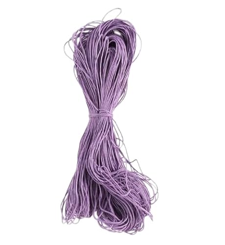 Nvzi Wachsschnur für Armbandherstellung, Gewachste Faden Armband Schnur, Gewachste Polyesterschnur Armband Seil für DIY Armbänder, Halskette, Lila Nvzi Wachsschnur für Armbandherstellung, Gewachste Faden Armband Schnur, Gewachste Polyesterschnur Armband Seil für DIY Armbänder, Halskette, Lila von Nvzi