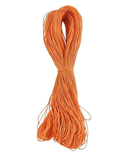 Nvzi Wachsschnur für Armbandherstellung, Gewachste Faden Armband Schnur, Gewachste Polyesterschnur Armband Seil für DIY Armbänder, Halskette, Orange Nvzi Wachsschnur für Armbandherstellung, Gewachste Faden Armband Schnur, Gewachste Polyesterschnur Armband Seil für DIY Armbänder, Halskette, Orange von Nvzi
