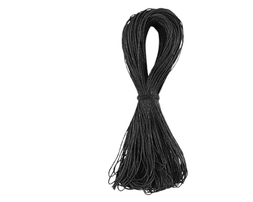 Nvzi Wachsschnur für Armbandherstellung, Gewachste Faden Armband Schnur, Gewachste Polyesterschnur Armband Seil für DIY Armbänder, Halskette, Schwarz Nvzi Wachsschnur für Armbandherstellung, Gewachste Faden Armband Schnur, Gewachste Polyesterschnur Armband Seil für DIY Armbänder, Halskette, Schwarz von Nvzi