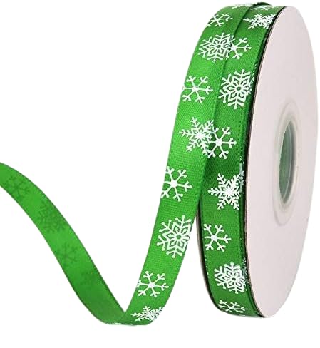 Nvzi Weihnachtsband, Stoffband für Geschenkverpackungen, Weihnachtsbaumdekoration, Heim- und Weihnachtsdekorationen für drinnen und draußen, 22,7 m, Grün Nvzi Weihnachtsband, Stoffband für Geschenkverpackungen, Weihnachtsbaumdekoration, Heim- und Weihnachtsdekorationen für drinnen und draußen, 22,7 m, Grün von Nvzi
