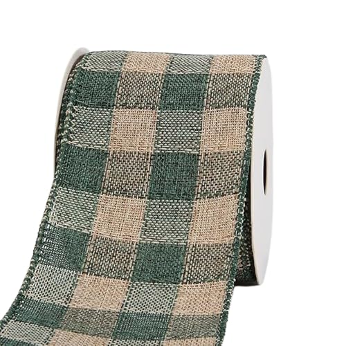 Nvzi Weihnachtsband aus Jute, Geschenkband, 9,1 m, Weihnachtsdekoband für Kranz, Schleife, Geschenkdekoration, A11 Nvzi Weihnachtsband aus Jute, Geschenkband, 9,1 m, Weihnachtsdekoband für Kranz, Schleife, Geschenkdekoration, A11 von Nvzi