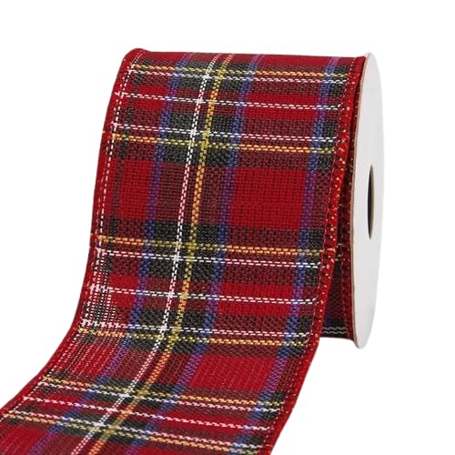 Nvzi Weihnachtsband aus Jute, Geschenkband, 9,1 m, Weihnachtsdekoband für Kranz, Schleife, Geschenkdekoration, A12 Nvzi Weihnachtsband aus Jute, Geschenkband, 9,1 m, Weihnachtsdekoband für Kranz, Schleife, Geschenkdekoration, A12 von Nvzi