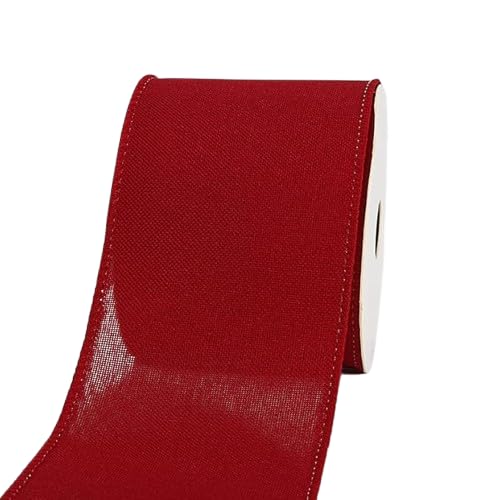 Nvzi Weihnachtsband aus Jute, Geschenkband, 9,1 m, Weihnachtsdekoband für Kranz, Schleife, Geschenkdekoration, A13 von Nvzi