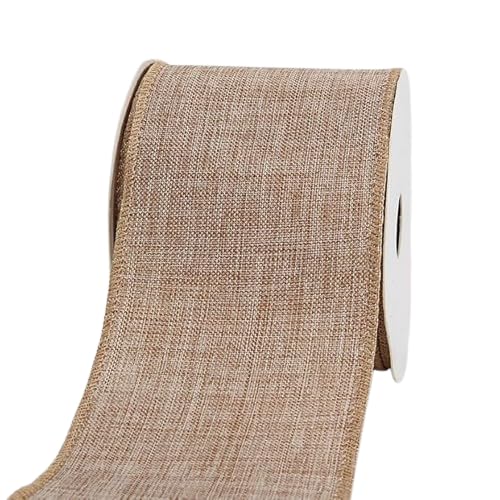 Nvzi Weihnachtsband aus Jute, Geschenkband, 9,1 m, Weihnachtsdekoband für Kranz, Schleife, Geschenkdekoration, A14 Nvzi Weihnachtsband aus Jute, Geschenkband, 9,1 m, Weihnachtsdekoband für Kranz, Schleife, Geschenkdekoration, A14 von Nvzi