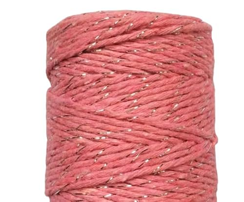 Nvzi - b 1,5 mm gedrehte Makramee-Baumwollkordel, Golddraht, geflochtenes Perlenfaden, Bindfaden, Seil zum Stricken, DIY, Schmuckherstellung, Pflanzenwandaufhänger, Hausgartendekoration, Rosa B Nvzi - b 1,5 mm gedrehte Makramee-Baumwollkordel, Golddraht, geflochtenes Perlenfaden, Bindfaden, Seil zum Stricken, DIY, Schmuckherstellung, Pflanzenwandaufhänger, Hausgartendekoration, Rosa B von Nvzi
