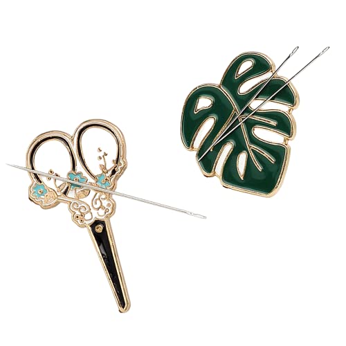 2 Stück Nadelhalter Palmblatt und Schere Nadelnadeln Halter Nadeln Nanny mit Magnet für Kreuzstich Stickerei Zubehör 2 Stück Nadelhalter Palmblatt und Schere Nadelnadeln Halter Nadeln Nanny mit Magnet für Kreuzstich Stickerei Zubehör von Nwsrayu