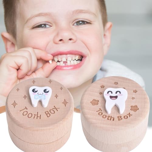 Nybhyjka 2 Pack Zahnfee-Box Mit -Schnitzerei, Hölzerne Zahnaufbewahrungsbox Für Verlorene Zähne Zähne Süß Aufbewahrungsbox Für Zähne Für Mädchen Kinder Geburtstag Babyparty-Geschenk Nybhyjka 2 Pack Zahnfee-Box Mit -Schnitzerei, Hölzerne Zahnaufbewahrungsbox Für Verlorene Zähne Zähne Süß Aufbewahrungsbox Für Zähne Für Mädchen Kinder Geburtstag Babyparty-Geschenk von Nybhyjka