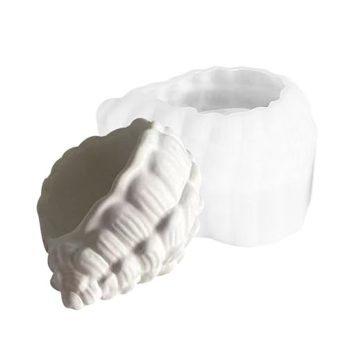 Nybhyjka Muschelform,3D Muschelform - Conch Vorratsbehälterform,Silikon-Tablettform in Muschelform, Epoxidharz-Gussform zur Herstellung von Schmucktablett, Aufbewahrung, Heimdekoration von Nybhyjka