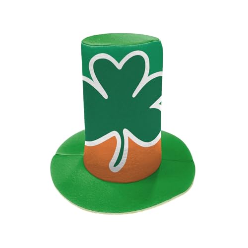 Nybhyjka St. Patricks Day grüner Hut – Zylinderhut, irische Kopfbedeckung, Kleeblatt, Foto-Requisiten, Partyzubehör, grüne Baumspitze, Kostümzubehör für Erwachsene und Jugendliche Nybhyjka St. Patricks Day grüner Hut – Zylinderhut, irische Kopfbedeckung, Kleeblatt, Foto-Requisiten, Partyzubehör, grüne Baumspitze, Kostümzubehör für Erwachsene und Jugendliche von Nybhyjka