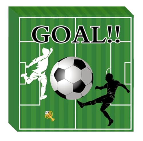Nytlivet Servietten Fussball, 40STK Grün Fussball Servietten Geburtstag Junge, für Fußballspiele, Fussball Mottopartys,Geburtstage von Sportveranstaltungen Geburtstagsfeiern Fußball Dekorationen Nytlivet Servietten Fussball, 40STK Grün Fussball Servietten Geburtstag Junge, für Fußballspiele, Fussball Mottopartys,Geburtstage von Sportveranstaltungen Geburtstagsfeiern Fußball Dekorationen von Nytlivet