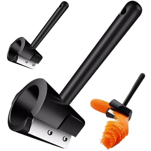 2pcs Gemüse-Lockener und -Abeler, Rotatable Edelstahl-Karotten-Karotten-Slicer, Mehrzweck-Dual-Form-Spiralschneider für Küchenförder von Nyutcwe