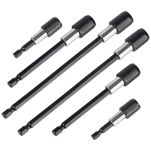 Bohrer Verlängerung Bithalter, 6pcs Drillbitverlängerung 2.4/4/6 -Zoll von Nyutcwe