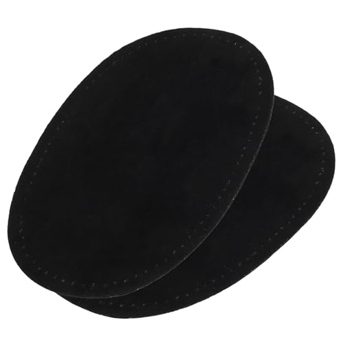 Flecken nähen, 2pcs künstliche Lederknie Ellbogenflecken, ovale Formnähung, Stoff für Kleidungshosen Hemd -Nähen Applikationen von Nyutcwe