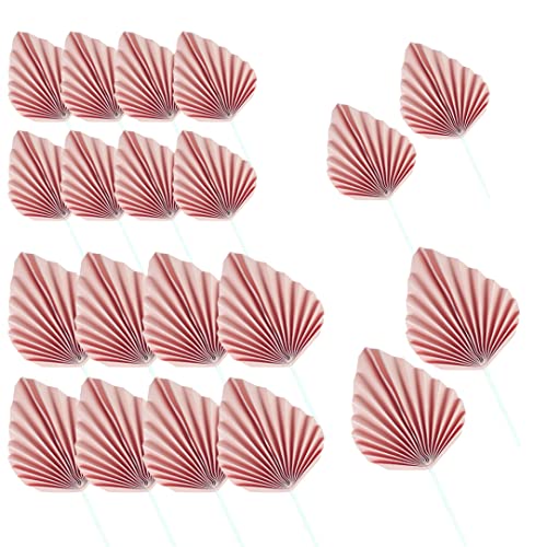 Papierpalmen -Lüfterkuchen -Top -Palmblatt Cupcake Toper Party Kuchendekoration zum Geburtstag Babyparty Party Versorgung 20pcs l s von Nyutcwe