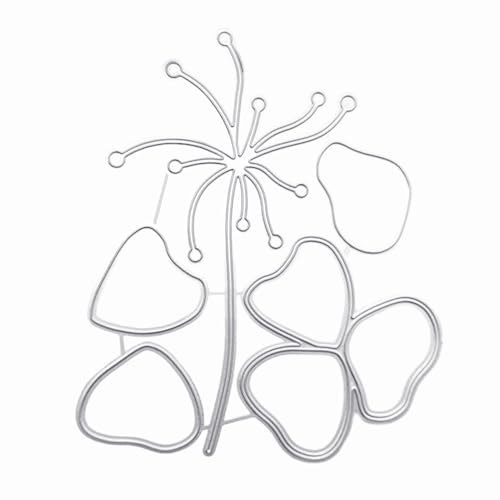 1 Stück Blume Stanzform, Metall Prägeform, DIY Dekoration Stanzschablone, Mini Blume Stanzform für die Herstellung Umschlag Prägung, Album 3D Dekoration von NyxSeat