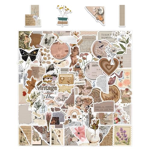 120 Stück Retro-ästhetische Aufkleber, Tagebuchaufkleber, wasserfeste Scrapbook-Aufkleber, DIY-dekorative Aufkleber, geeignet für Tagebücher und Sammelalben 120 Stück Retro-ästhetische Aufkleber, Tagebuchaufkleber, wasserfeste Scrapbook-Aufkleber, DIY-dekorative Aufkleber, geeignet für Tagebücher und Sammelalben von NyxSeat