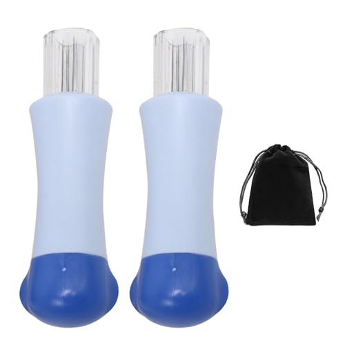 2 Stück blaue Filznadeln, Nadelfilzwerkzeuge, Puppen-Mehrkopf-Stempelnadeln, 7-Kopf-Handstrick-Stempelstift, DIY-Nähwerkzeuge von NyxSeat