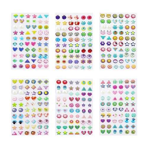 360 3D-Kristallaufkleber Für Kinder, Kristallkleberaufkleber, Mädchenohrringaufkleber, Nageldekorationsaufkleber, Selbstklebende Ohrringe, Süße Aufkleber 360 3D-Kristallaufkleber Für Kinder, Kristallkleberaufkleber, Mädchenohrringaufkleber, Nageldekorationsaufkleber, Selbstklebende Ohrringe, Süße Aufkleber von NyxSeat