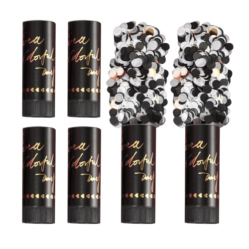6 Stück Party-Poppers, Konfettikanonen, Partykanonen, Konfetti-Poppers, biologisch abbaubares Konfetti, geeignet für Partys, Weihnachten, Hochzeiten und andere festliche Feiertage 6 Stück Party-Poppers, Konfettikanonen, Partykanonen, Konfetti-Poppers, biologisch abbaubares Konfetti, geeignet für Partys, Weihnachten, Hochzeiten und andere festliche Feiertage von NyxSeat