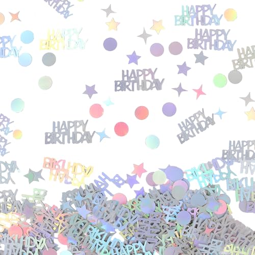 Nzexlyva 15g Happy Birthday Glitter Konfetti Tischkonfetti Schillernde Kreis Stern Buchstaben Form Geburtstag Tischdekorationen für DIY Kunst Handwerk Party Dekor Nzexlyva 15g Happy Birthday Glitter Konfetti Tischkonfetti Schillernde Kreis Stern Buchstaben Form Geburtstag Tischdekorationen für DIY Kunst Handwerk Party Dekor von Nzexlyva