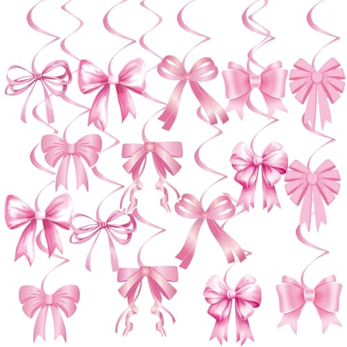 Nzexlyva 32 Stück Geburtstag Dekoration, Rosa Schleifen Geburtstag Party Dekoration, Rosa Schleifen Banner Party Hängende Wirbel für Mädchen, Frau, Geburtstagsfeier, Babyparty, Valentinstag Nzexlyva 32 Stück Geburtstag Dekoration, Rosa Schleifen Geburtstag Party Dekoration, Rosa Schleifen Banner Party Hängende Wirbel für Mädchen, Frau, Geburtstagsfeier, Babyparty, Valentinstag von Nzexlyva