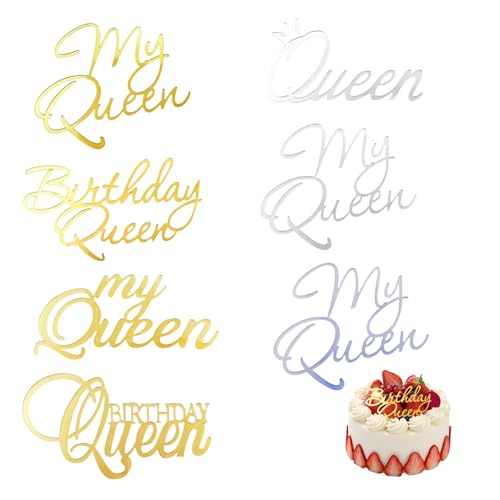 Nzexlyva 7 Stück Happy Birthday Tortenaufsatz, Acryl-Kuchenaufsatz, Dekoration, Silber und Gold, Kuchenaufsatz für Geburtstagsparty, Sticks, Dekor-Banner, Schild für Party, Jahrestag, Zubehör Nzexlyva 7 Stück Happy Birthday Tortenaufsatz, Acryl-Kuchenaufsatz, Dekoration, Silber und Gold, Kuchenaufsatz für Geburtstagsparty, Sticks, Dekor-Banner, Schild für Party, Jahrestag, Zubehör von Nzexlyva