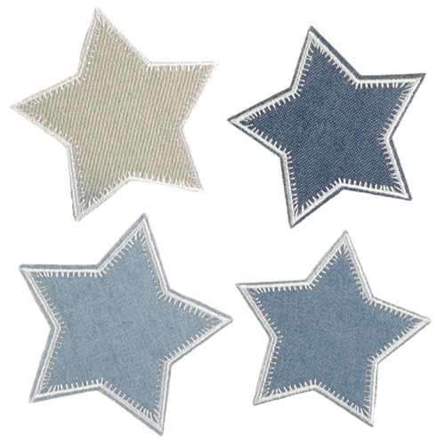 Nzexlyva Denim-Flicken für Jeans, zum Aufbügeln für Kleidung, zum Aufnähen auf Stern, bestickter Stoff-Reparaturflicken, dekorative Reparaturflicken für Heimwerker, Handwerk, Rucksäcke, Hüte, Kleidung Nzexlyva Denim-Flicken für Jeans, zum Aufbügeln für Kleidung, zum Aufnähen auf Stern, bestickter Stoff-Reparaturflicken, dekorative Reparaturflicken für Heimwerker, Handwerk, Rucksäcke, Hüte, Kleidung von Nzexlyva