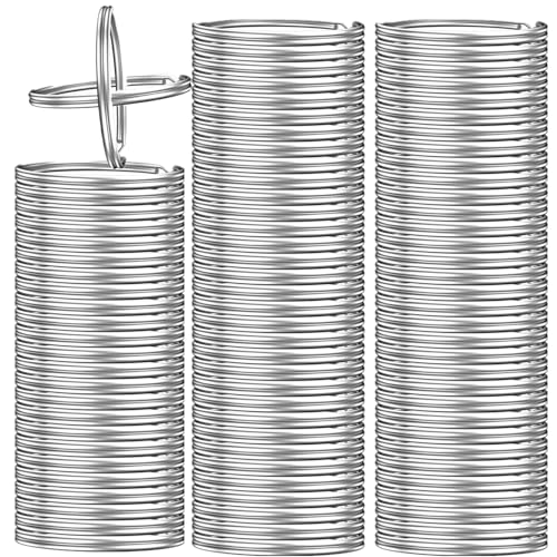 100 Stück Schlüsselringe, geteilte Schlüsselringe für Schlüsselanhänger und Handwerk (25 mm) von Nzoike