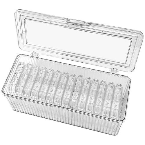 Nzoike Acryl-Schmuckkästchen,14 tragbare transparente Schmuckorganisatoren, Anlaufschutz, Reise-Schmuckschatulle für Ohrringe, Ringe, Halsketten, Armbänder, Geschenk für Frauen Nzoike Acryl-Schmuckkästchen,14 tragbare transparente Schmuckorganisatoren, Anlaufschutz, Reise-Schmuckschatulle für Ohrringe, Ringe, Halsketten, Armbänder, Geschenk für Frauen von Nzoike