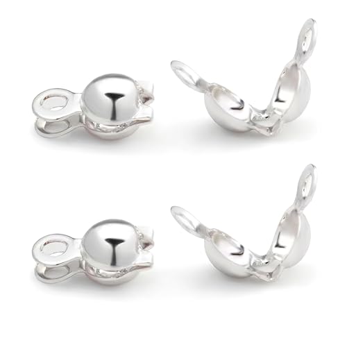 Quetschperlen aus Silber für die Schmuckherstellung, 4 mm, Knotenabdeckungen für Schmuckherstellung, Knotenabdeckungen für selbstgemachte Armbänder, Halsketten, 100 Stück Quetschperlen aus Silber für die Schmuckherstellung, 4 mm, Knotenabdeckungen für Schmuckherstellung, Knotenabdeckungen für selbstgemachte Armbänder, Halsketten, 100 Stück von Nzoike