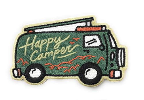 O'Houlihans - Happy Camper Patch - Camper Van Patch - Adventure Patch - Camper Patch - Camping Patch - Perfekter Patch für Rucksäcke, Hüte, Jacken O'Houlihans - Happy Camper Patch - Camper Van Patch - Adventure Patch - Camper Patch - Camping Patch - Perfekter Patch für Rucksäcke, Hüte, Jacken von O'Houlihans