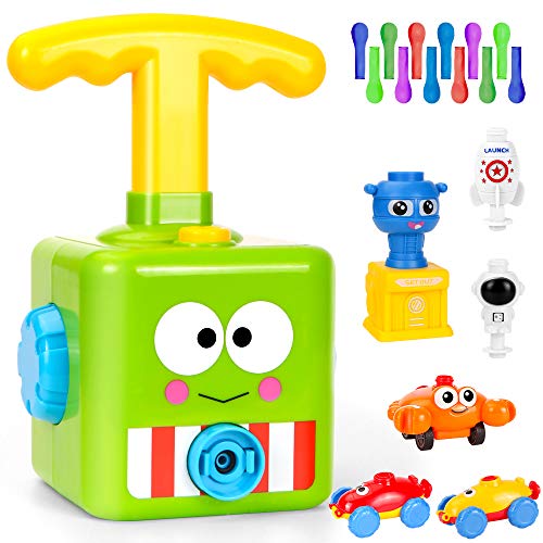 O-Kinee Ballon Auto Spielzeug, Ballonwerfer-Spielzeug, Ballonbetriebenes Auto, Pädagogische DIY Spielzeug, Ballon Auto Spielzeug, für Kind Geschenk Kreative Geburtstagsfeierzubehör (B) von O-Kinee