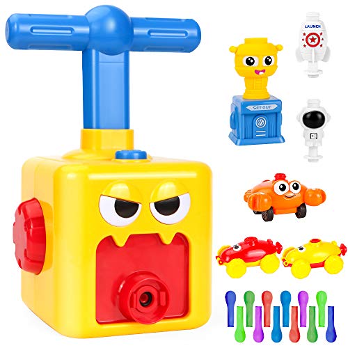 O-Kinee Ballon Auto Spielzeug, Ballonwerfer-Spielzeug, Ballonbetriebenes Auto, Pädagogische DIY Spielzeug, Ballon Auto Spielzeug, für Kind Geschenk Kreative Geburtstagsfeierzubehör (C) von O-Kinee