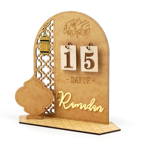 Ramadan Kalender Aus Holz, Eid Mubarak Adventskalender, 30 Tage Countdown Ramadan Kalender Kinder, DIY Eid Mubarak Kalender Dekoration für Zuhause, Countdown-Kalender Ornament Geschenke für Kinder Ramadan Kalender Aus Holz, Eid Mubarak Adventskalender, 30 Tage Countdown Ramadan Kalender Kinder, DIY Eid Mubarak Kalender Dekoration für Zuhause, Countdown-Kalender Ornament Geschenke für Kinder von O-Kinee