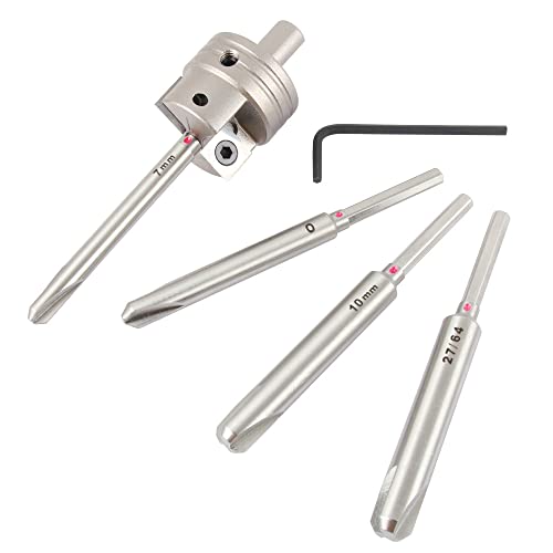 O'skool Stiftfass-Trimmsystem mit selbstschärfendem Schneidkopf für Stift-Herstellungsprojekte, kompatibel mit 7 mm, "O", 27/64" und 10 mm Stiftmühlen-Schaft von O'SKOOL
