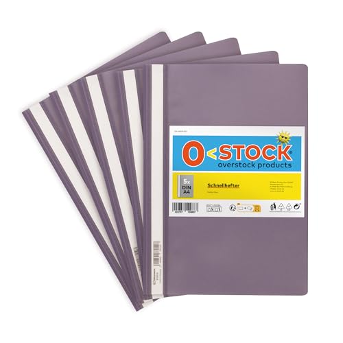5 x Schnellhefter A4, Farbe Violett, stabil, transparente Vorderseite, Metall-Abheftmechanik, made in Germany 5 x Schnellhefter A4, Farbe Violett, stabil, transparente Vorderseite, Metall-Abheftmechanik, made in Germany von O-STOCK