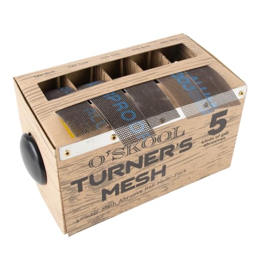 O'SKOOL Turners Mesh Schleifgitter Rolle mit Spender, 5 Rollen Schleifgitter 180, 240, 320, 400, 600 O'SKOOL Turners Mesh Schleifgitter Rolle mit Spender, 5 Rollen Schleifgitter 180, 240, 320, 400, 600 von O'SKOOL