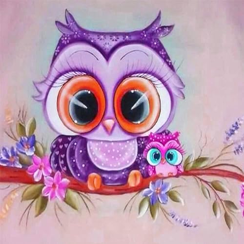 O&BTRC01 Diamond Painting Eule, Diamond Painting Eulen für Kinder Erwachsene von O&BTRC01
