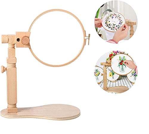 O'woda Stickrahmen Halterung aus Holz, Verstellbarer Kreuzstich ständer, Stickständer für Tisch, 360 Grad Drehbar Kreuzstich Stickerei Für Tisch Für Basteln DIY O'woda Stickrahmen Halterung aus Holz, Verstellbarer Kreuzstich ständer, Stickständer für Tisch, 360 Grad Drehbar Kreuzstich Stickerei Für Tisch Für Basteln DIY von O'woda