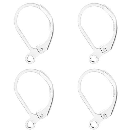 2 Paar Ohrringe selber machen, Earring hooks, Ohrringe basteln DIY zubehör, Ohrhaken silber 925, Ohrring haken, Ohrring verschluss silber 925 von O5O2