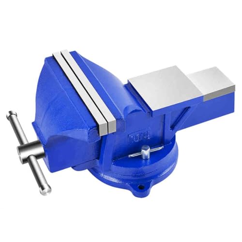 Industrieller Schraubstock Aus Gusseisen Mit Schrauben Und Muttern, Feststellbarer Metallschraubstock Hochleistungs-Tischschraubstock Mit 360°-Schwenkfuß Zum Bohren Und Rohrschneiden(Size:8in) von OABIWEGH