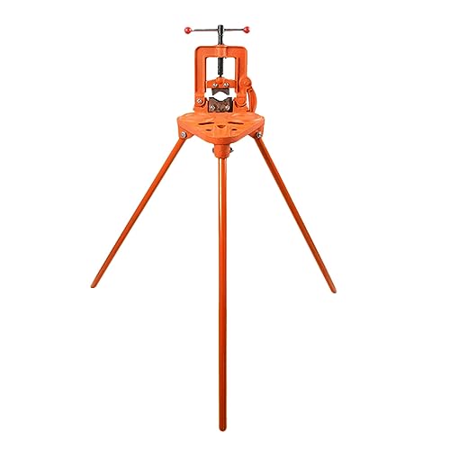 OABIWEGH Geschmiedeter Dreibein-Schraubstock Aus Gusseisen Öffnungsbereich: 0.6-3.9Inch, Hochleistungs-Rohrschraubstock Mit Dreibein-Stativ Zum Biegen Und Gewindeschneiden, Orange OABIWEGH Geschmiedeter Dreibein-Schraubstock Aus Gusseisen Öffnungsbereich: 0.6-3.9Inch, Hochleistungs-Rohrschraubstock Mit Dreibein-Stativ Zum Biegen Und Gewindeschneiden, Orange von OABIWEGH