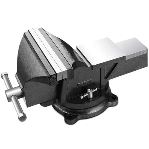 OABIWEGH Hochleistungs-Schraubstock Aus Gusseisen Mit Amboss Und 360°-Drehfuß, 3-10inch Backenbreite, Industrieller Drehschraubstock Mehrzweck-Schraubstock Für Werkbänke(Size:5inch) von OABIWEGH