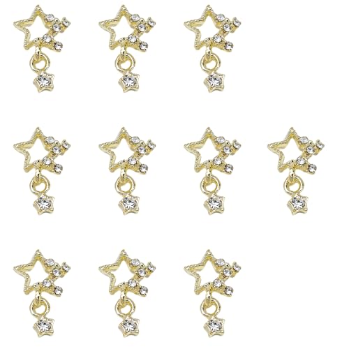 10x/Set Star Nails Charme Baumeln Sternnägel Kunst Charme Schöne 3D Strassstar Nails Charm Nails Dekorationen 10x/Set Star Nails Charme Baumeln Sternnägel Kunst Charme Schöne 3D Strassstar Nails Charm Nails Dekorationen von OAJABBGE