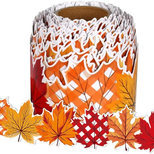 32.8ft Blattform Grenzaufkleber Für Bulletin Board Klassenzimmer Thanksgiving Dekoration Grenzen Trimmschule 32.8ft Blattform Grenzaufkleber Für Bulletin Board Klassenzimmer Thanksgiving Dekoration Grenzen Trimmschule von OAJABBGE