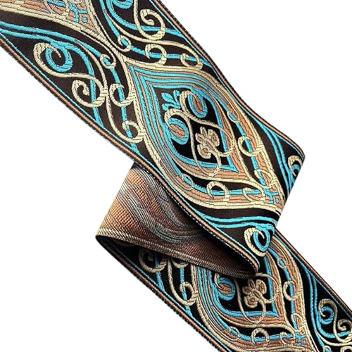 4.92yard Stoffband Vintage Stickerei Mit Gewebten Ribbon Stoffverkleidung Zum Nähwerk von OAJABBGE