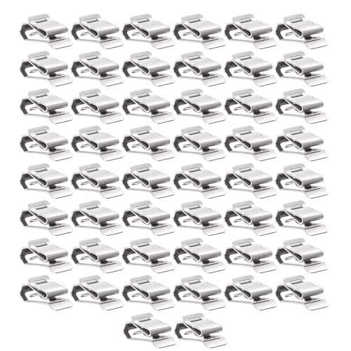 50pcs Edelstahl Elektrische Clips Ersatz Solarplattendrahtklemme Kabelkabelverschluss Anhänger Rahmenrahmen Klemme Kabel Organisatoren von OAJABBGE