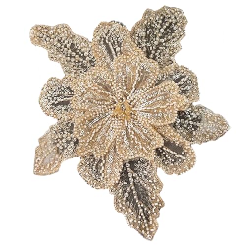 Auffällige Blumengewebeanwendungen Mit Pailletten Auf Flecken Für Hochzeits/Abendkleid Kleidungsflecken Mit Pailletten Nähen Nähen von OAJABBGE