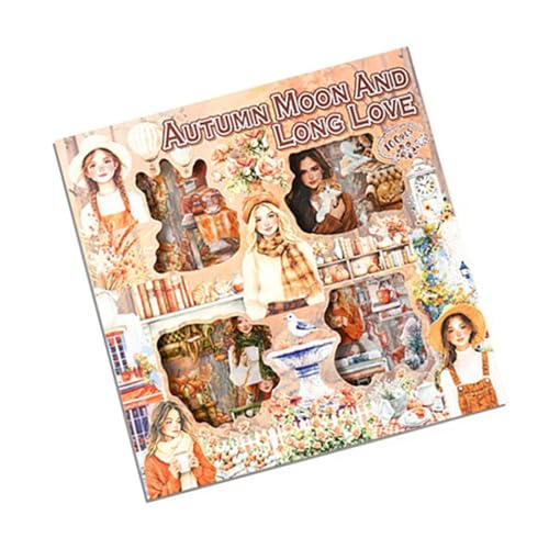 Blumenmuster Handbücher Aufkleber Pack Von 100 Für Scrapbooking Journals Haustierblätter Kid Craft Activity Kits Blumen Thema Aufkleber Blätter von OAJABBGE